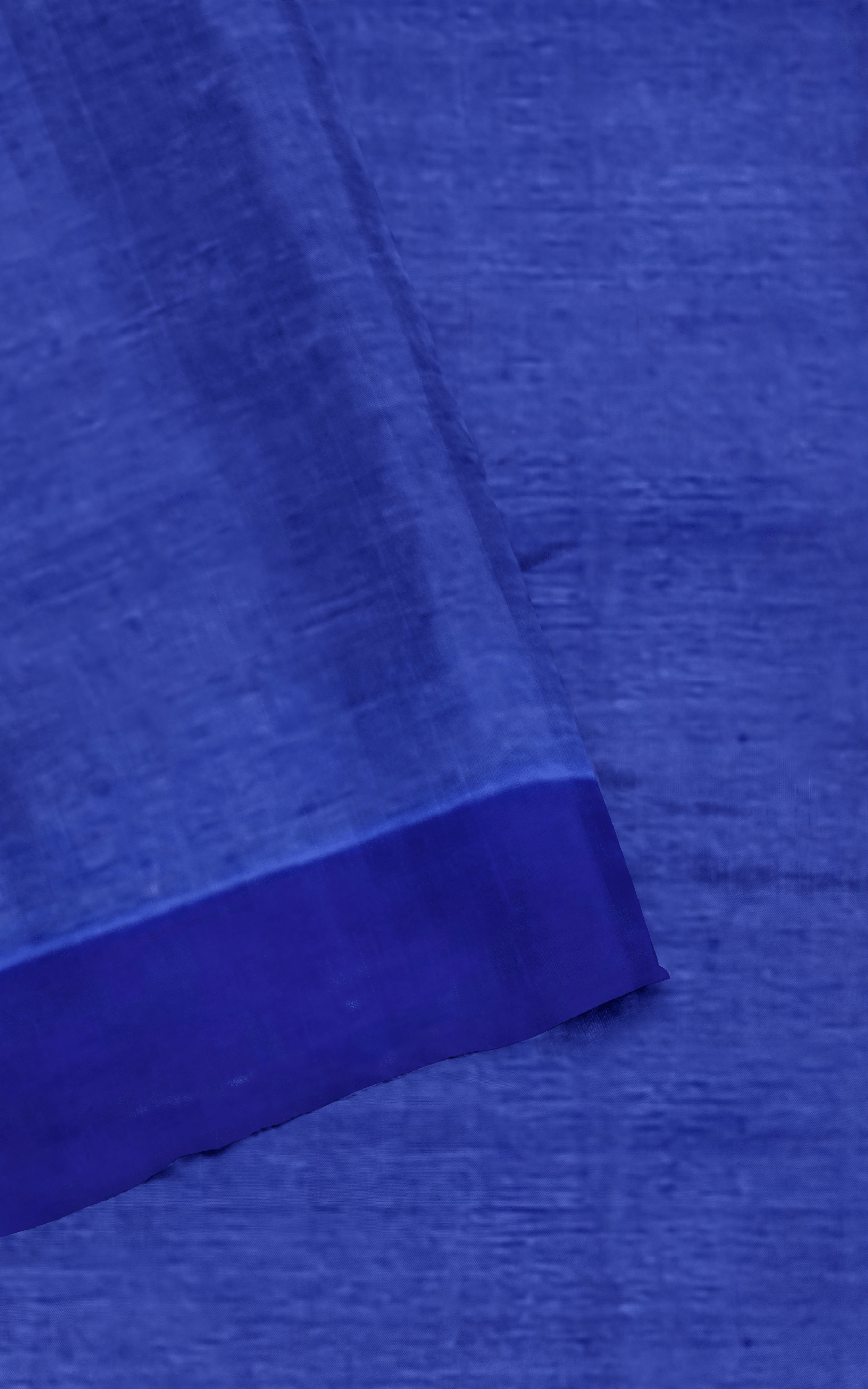 Divasutra Denim Blue Tussar Silk Sozni Saree