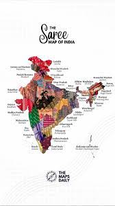 Inida Saree Map 
Pic Courtesy : Instagram