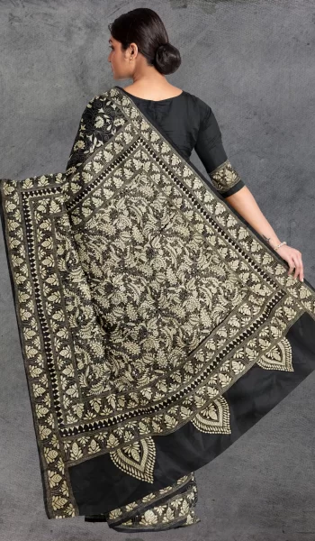 Black Kantha Silk 2