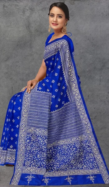 Blue Kantha Silk 2